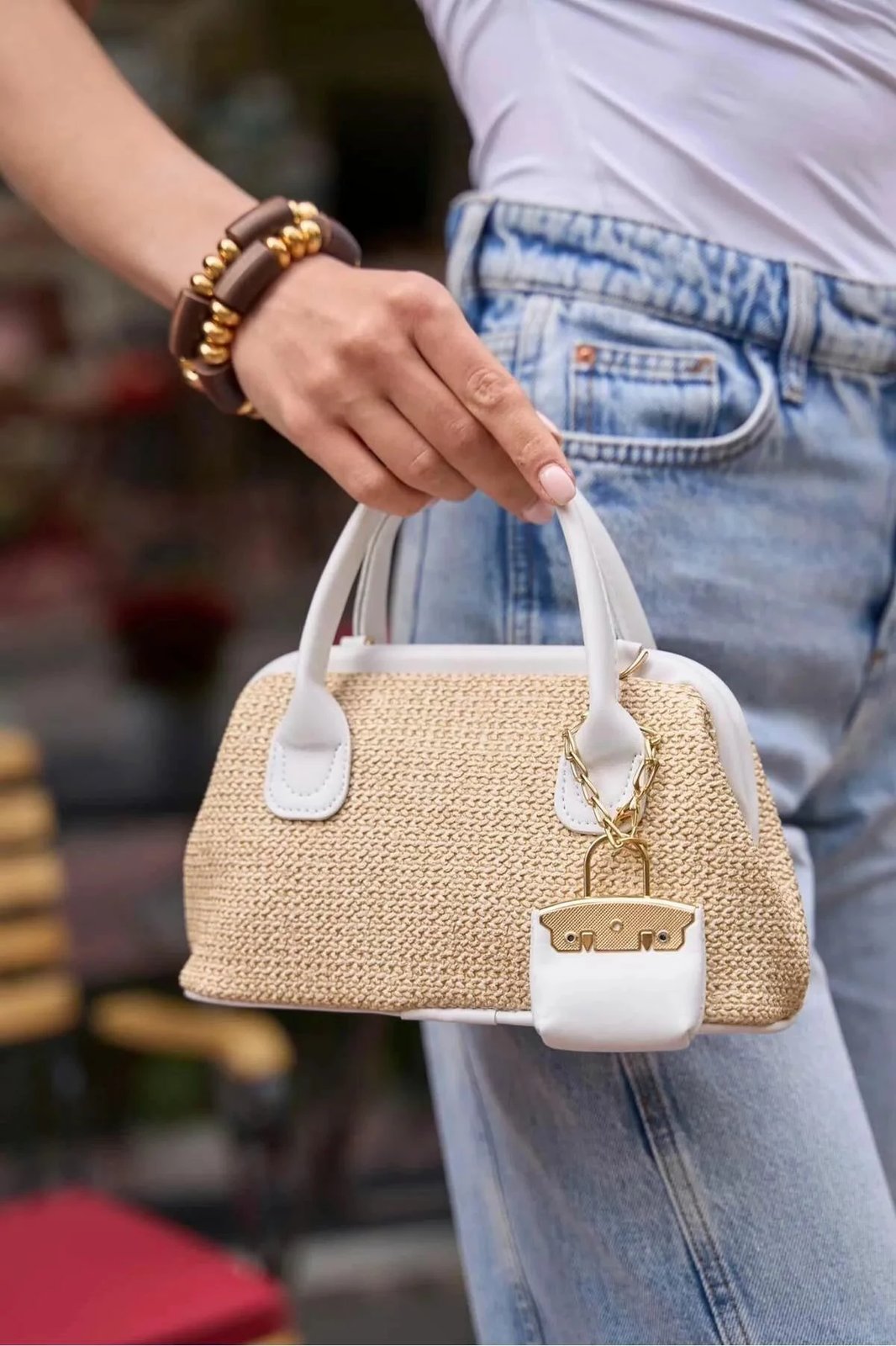 Çantë dore Zoozie Bags, e bardhë, MK1020225SM10-001