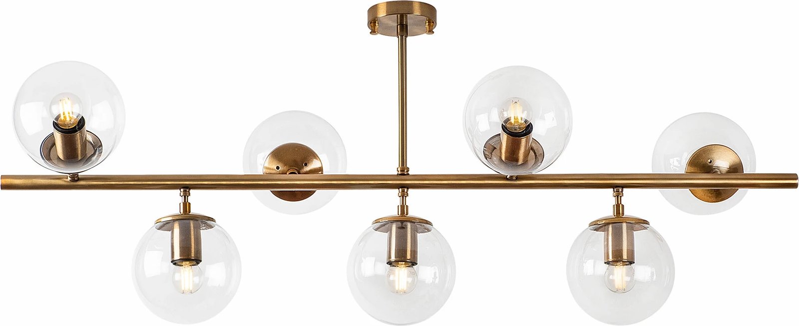 Llambë tavani vintage Opviq Fazli - 10541, ngjyrë bakri, 113x40x46cm