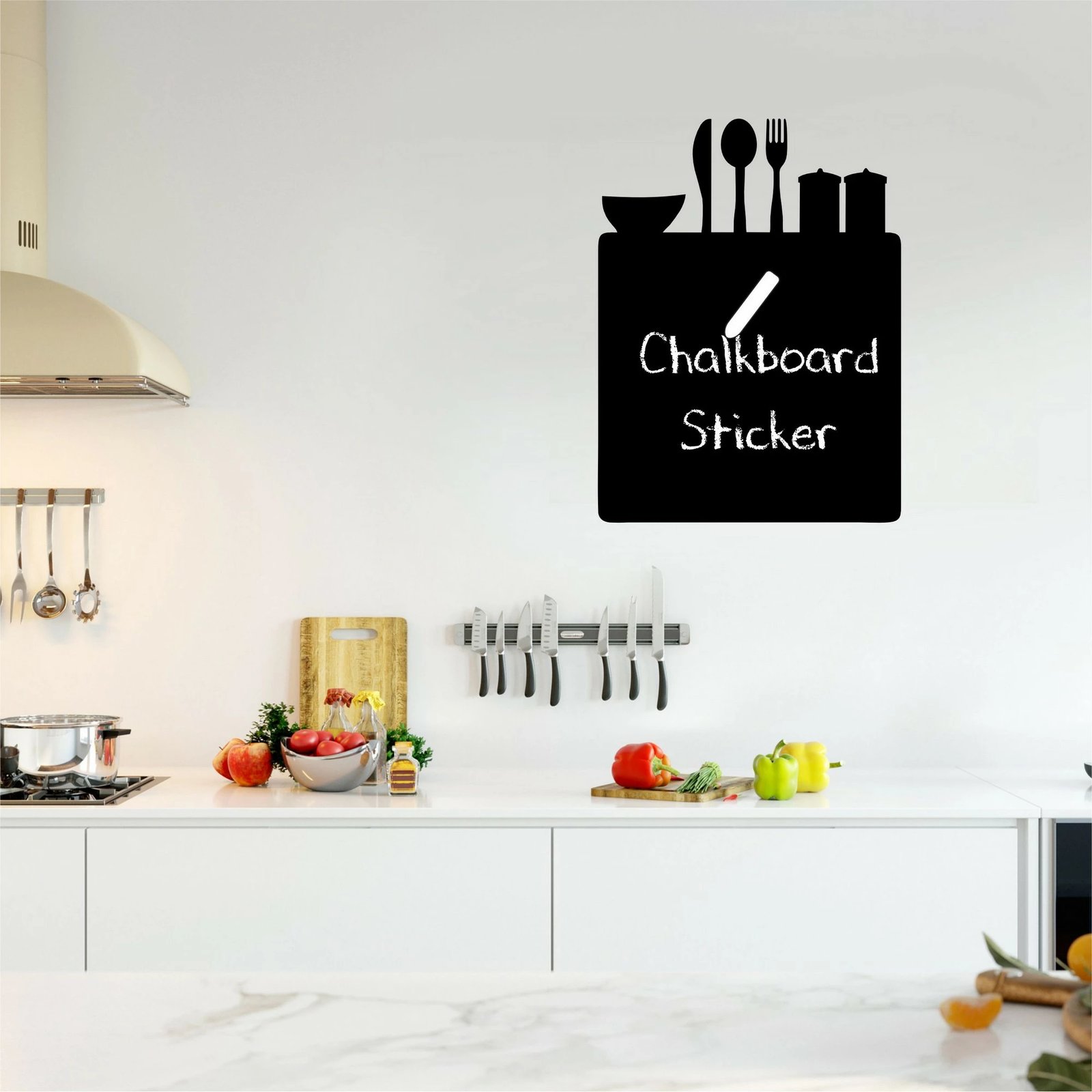 Sticker dekorativ për mur, ngjyrë e zezë, Wallity, MY-00104