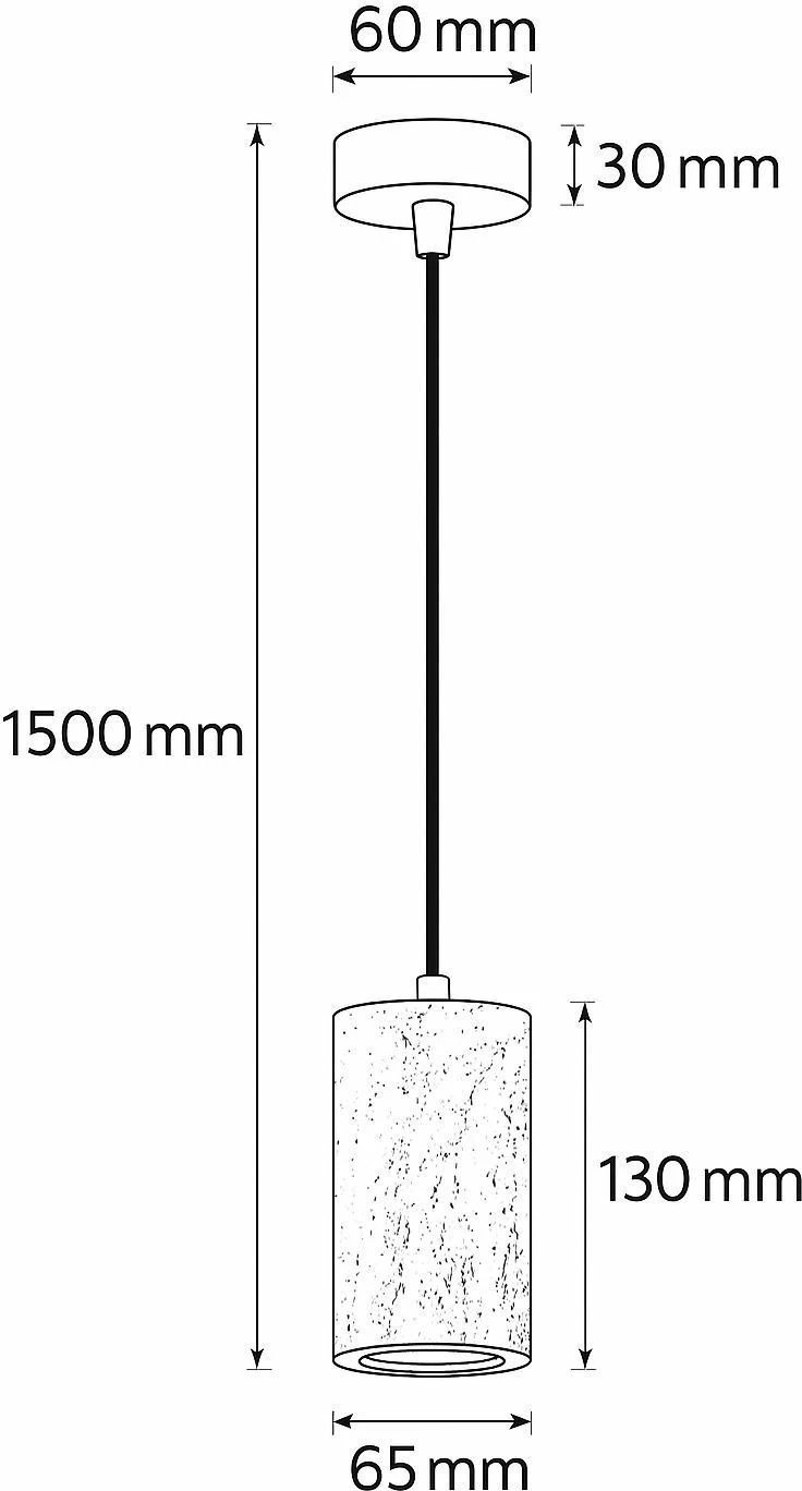 Llambë tavani Opviq, Papy - Perme, ngjyrë bezhë, trup metalik, kapak oniks mermeri, lartësi e rregullueshme
