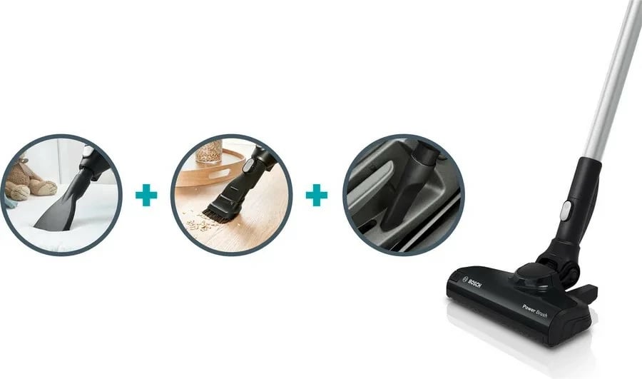 Fshesë me korrent shkop pa kabllo, Bosch Unlimited 6 BBS611MAT, depozitë 300 ml, kohë pune 30 min, karikim 4 h, 2.4 kg, pa qese, blu