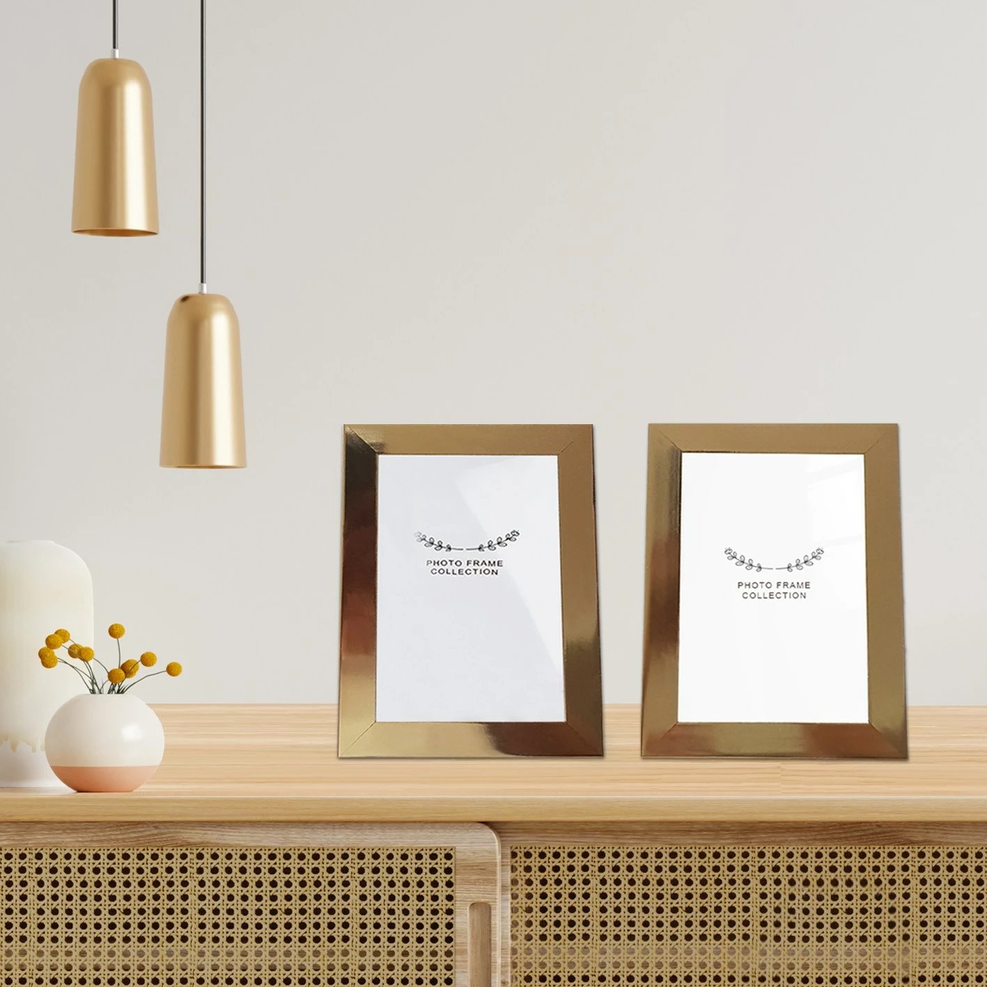 Kornizë fotografish (2 copë), ngjyrë ari, Evila Originals, 10x15cm