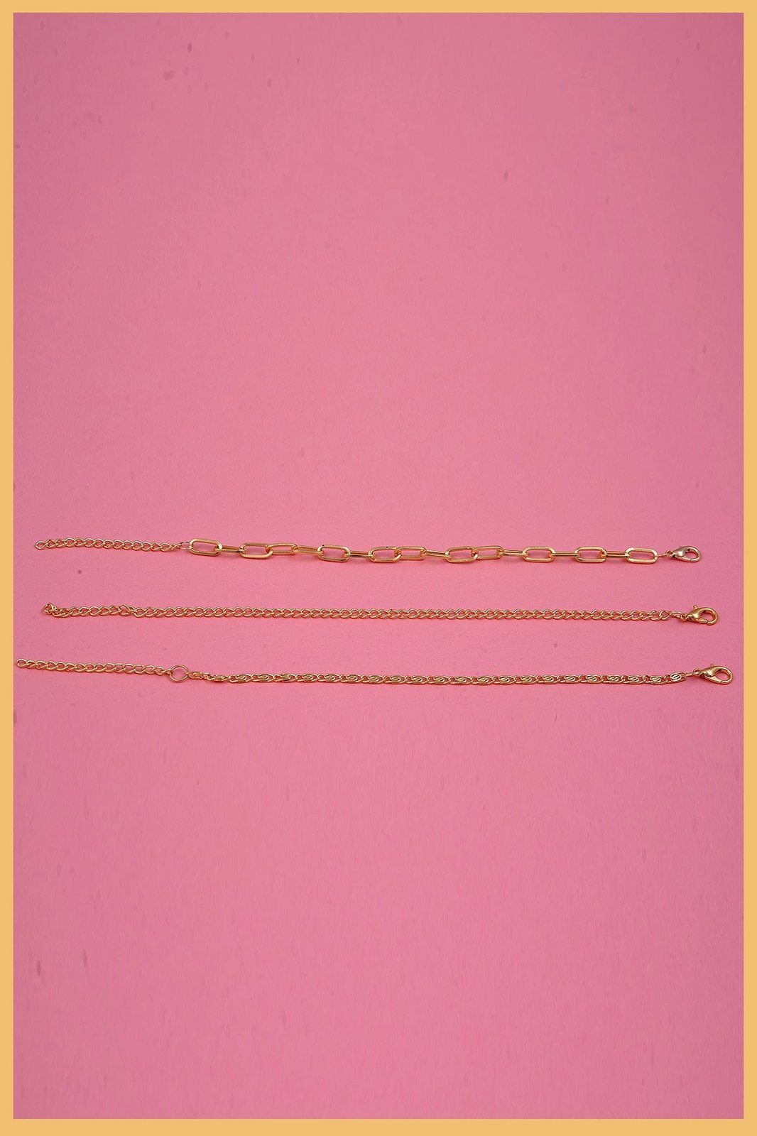 Set byzylykësh prej bronzi, ngjyrë ari, Jumeon, Blk3Elips