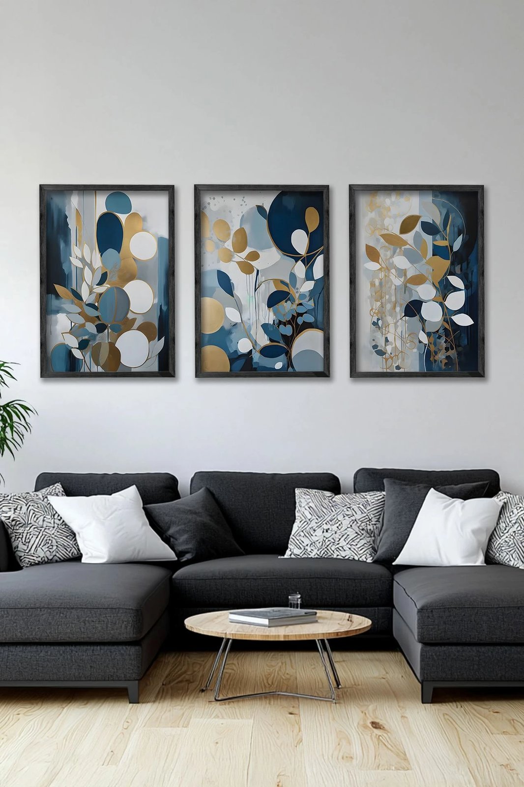 Pikturë dekorative me kornizë (3 copë), Wallity, Ersy3Syhcrv45