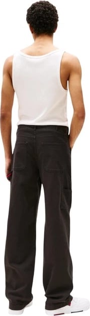 Pantallona Tommy Hilfiger Jeans meshkuj, të zeza