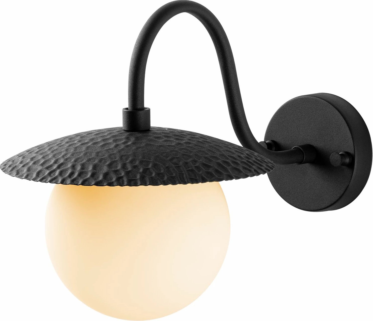 Llambë muri Opviq, Anemon - 15002, metal dhe qelq, e zezë