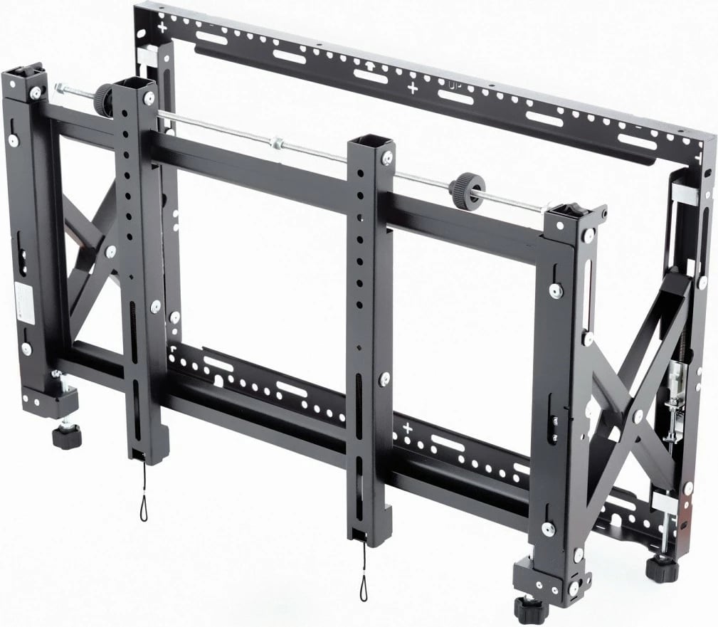 Mbajtëse muri për video wall Edbak VWPOP65-L, për monitorë 42-65", VESA 100x100-600x400, e zezë