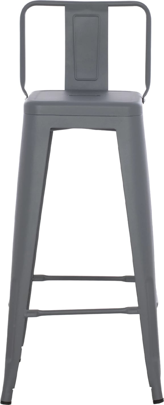 Karrige për bar me mbështetëse MELITA-PRO FH8643.50 metalike, ngjyrë gri, 42x42x100H cm