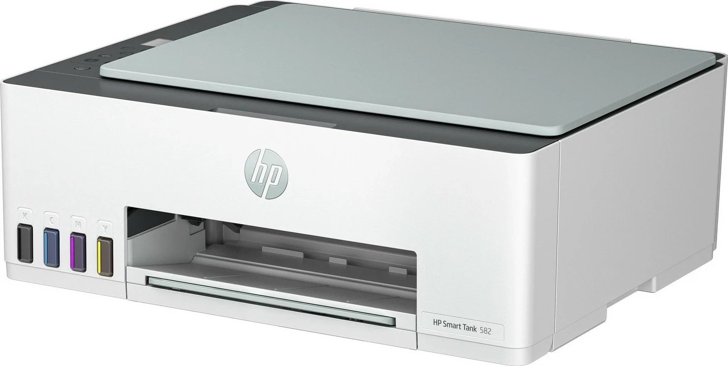 Printer HP Smart Tank 582, Kolor Atrament, USB, bardhë-gri