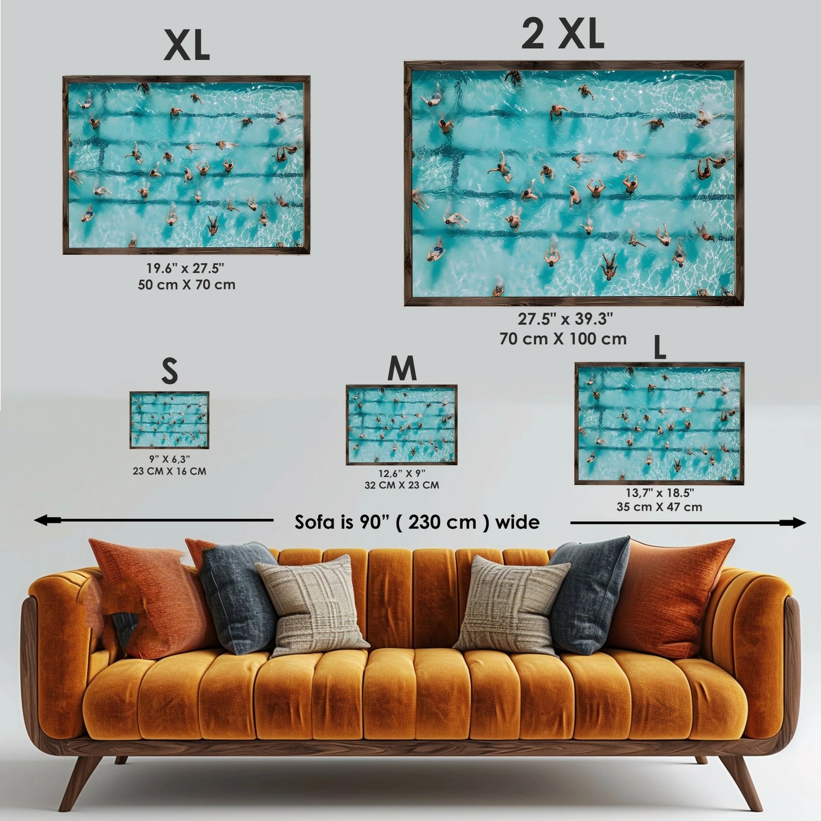 Pikturë dekorative me kornizë MDF, Wallity, GE095-L