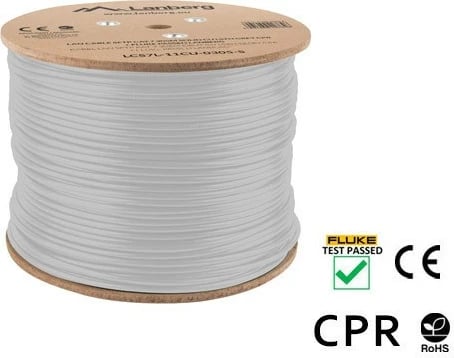 Kabllo rrjeti Lanberg LCS7L-11CU-0305-S, Cat 7, 305m, gri