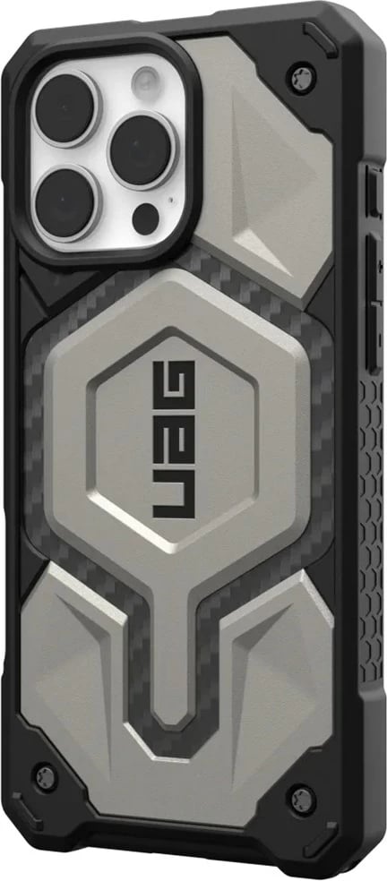 Mbështjellës Urban Armor Gear Monarch Pro për iPhone 16 Pro Max, Titanium