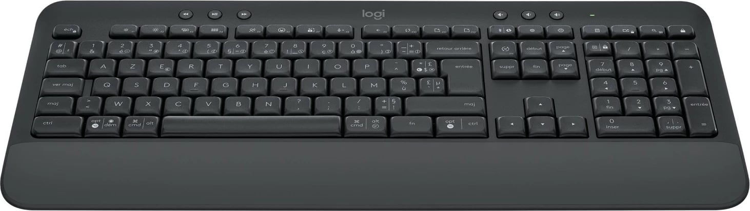 Tastierë Logitech SIGNATURE K650, Wireless, Bluetooth, Membranë, AZERTY, Grafit