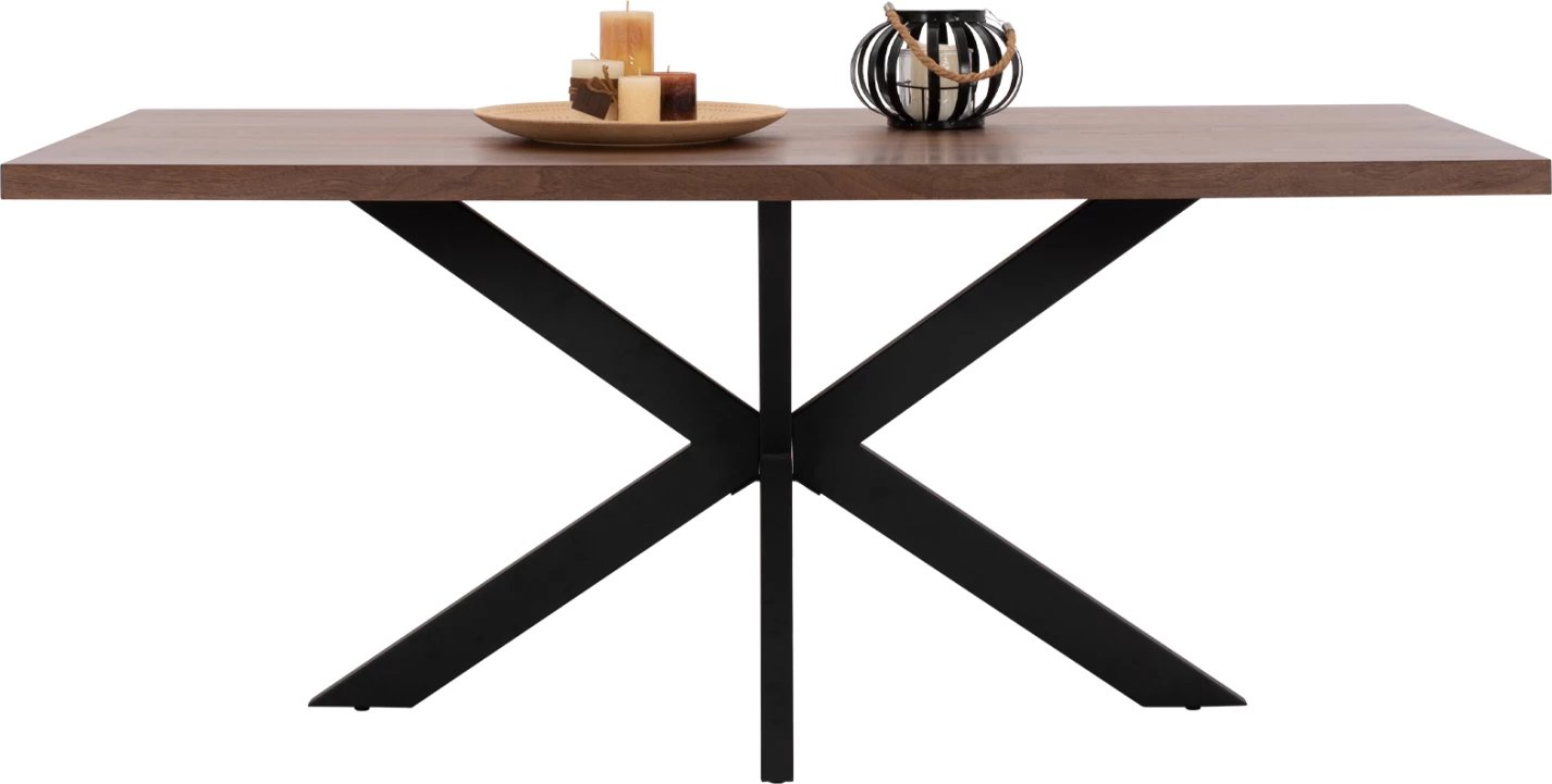 Tavolinë për ngrënie, stil rustik, MDF, ngjyrë arre, FH9311.02, 180x90x75 cm Tavolinë për ngrënie, stil rustik, MDF, ngjyrë arre, FH9311.02, 180x90x75 cm