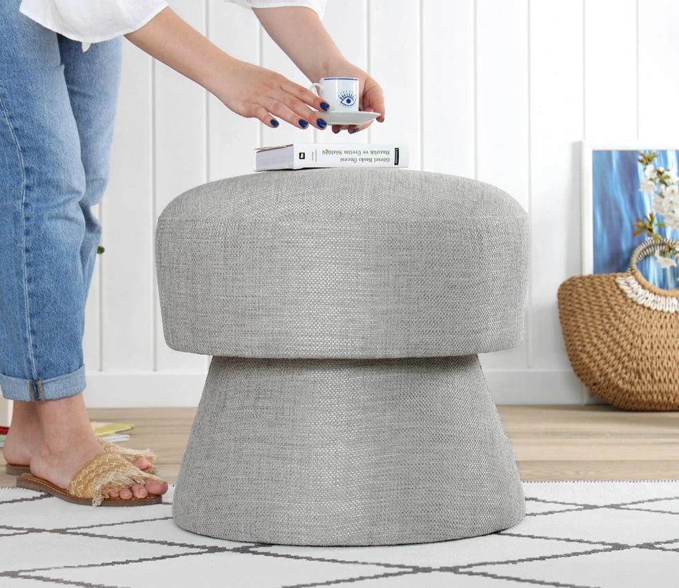 Puf Endor 7454, ngjyrë gri e çelët