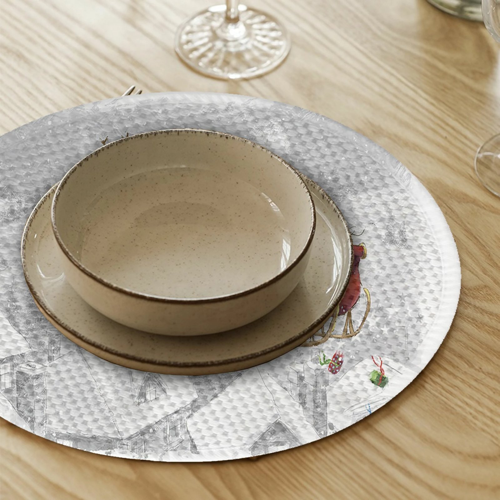 Set nënshtruesish tavoline Hermia Concept, shumëngjyrësh, 3532Supla (4 copë)