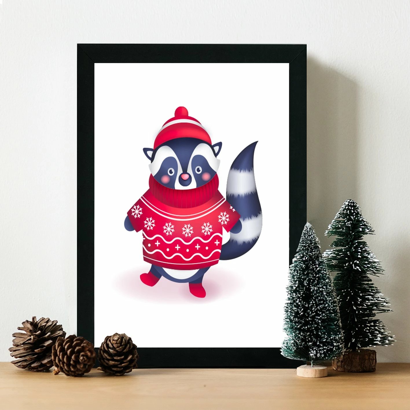 Pikturë dekorative me kornizë MDF, Wallity, shumëngjyrëshe, SC18304, 24x29cm