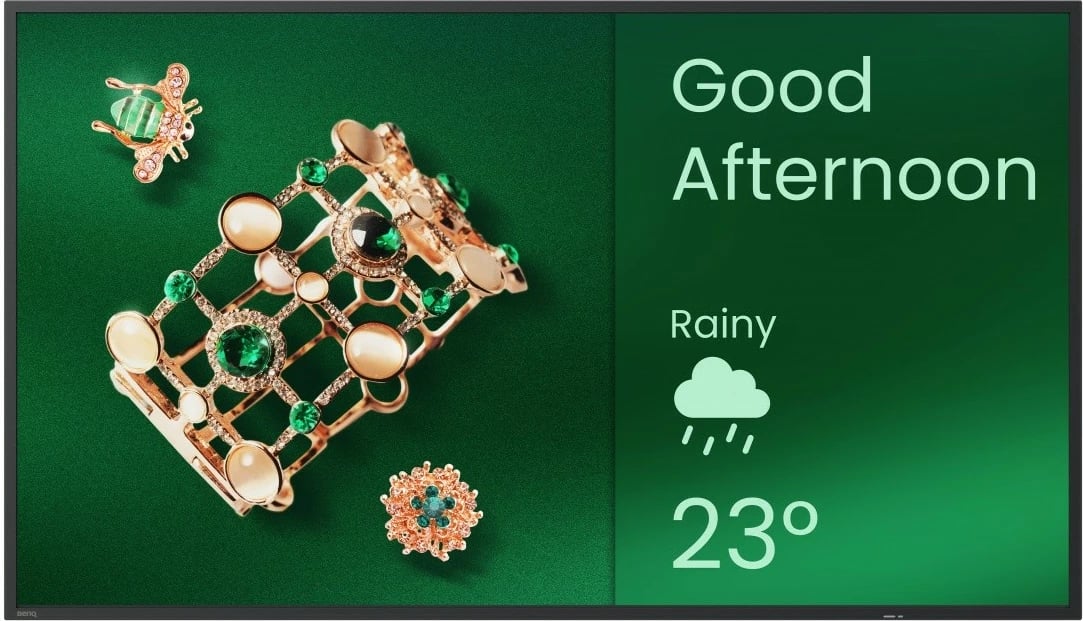 Monitor format i madh BenQ ST4304 43", 4K UHD, Android 14, 350 nit, altoparlantë, 2x HDMI, i zi