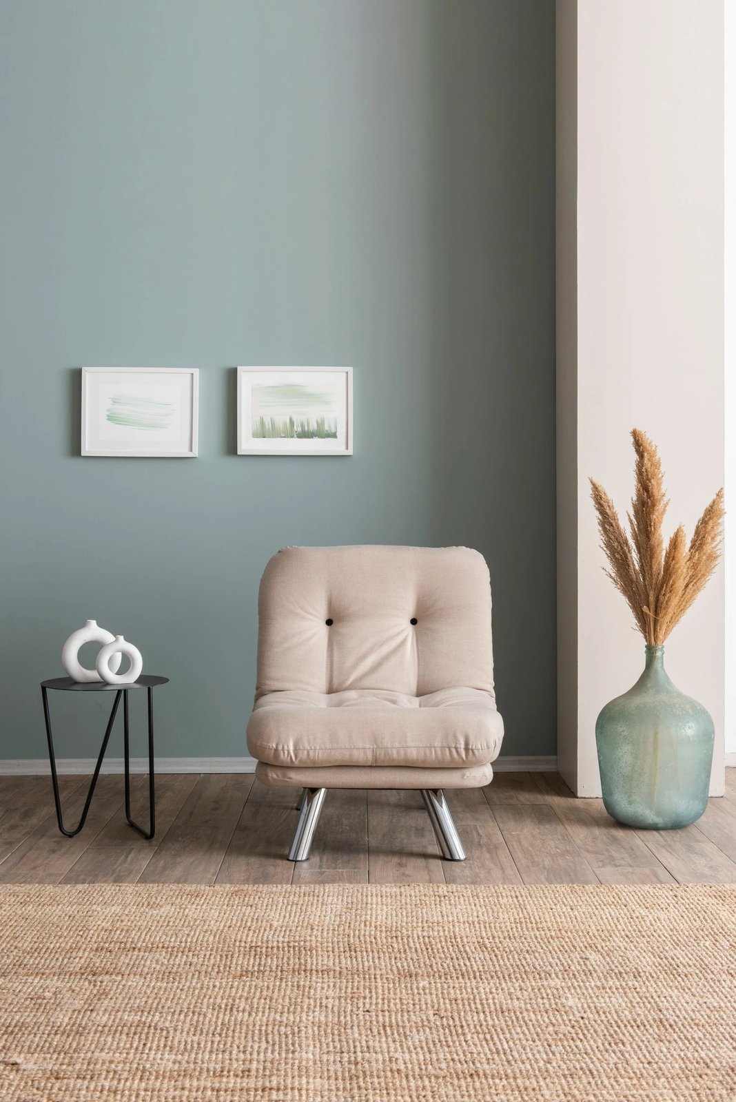 Krevat-karrige një vendësh, Atelier del Sofa, Misa Small Solo v2, krem