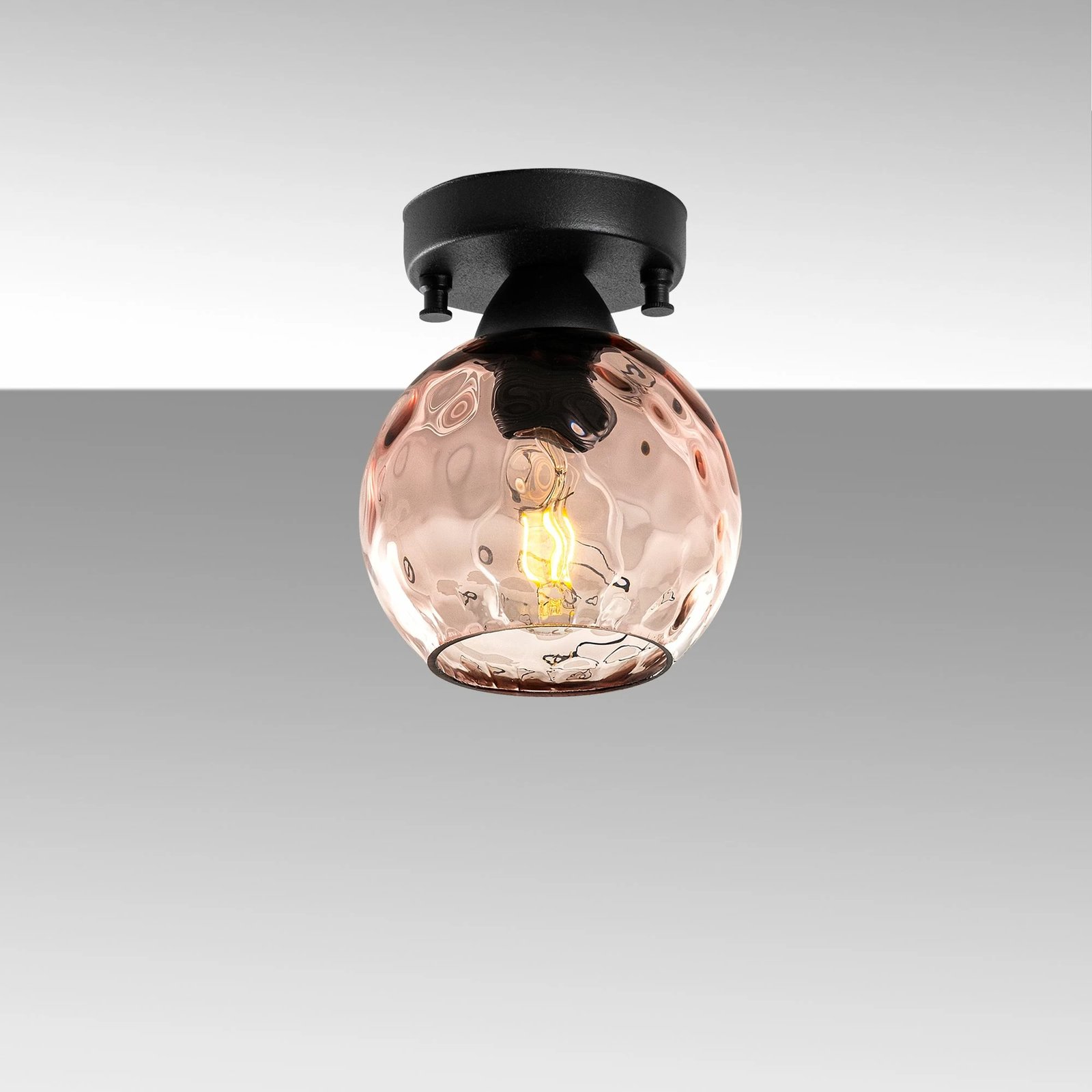 Llambë tavani Opviq, Benek - 15 - 14373, rozë dhe e zezë