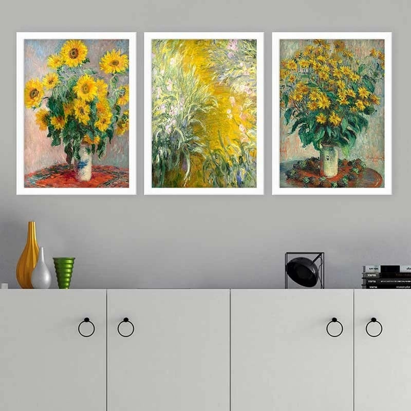 Pikturë dekorative me kornizë (3 copë), Wallity, 3BC_UN547262_3545