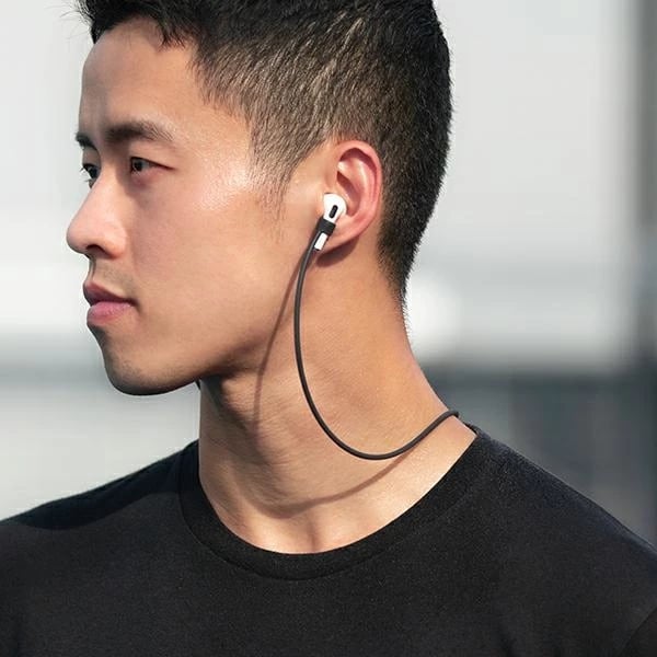 Mbështjellës silikoni UNIQ Vencer për AirPods 3, me karabiner, Gri