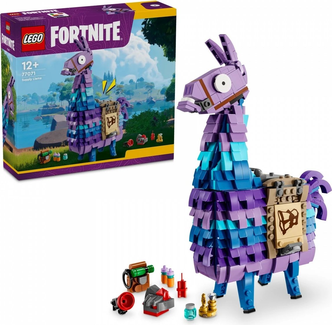 Set LEGO Fortnite Supply Lama 77071, 691 pjesë, për fëmijë 12+, shumëngjyrësh
