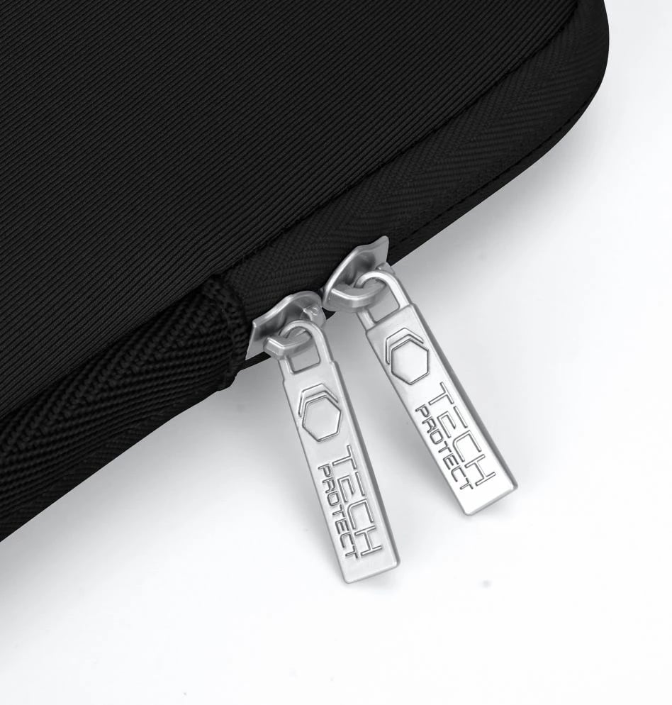 Kasë laptopi Tech-Protect NeoSlim 15-16", me çantë aksesorësh, e zezë