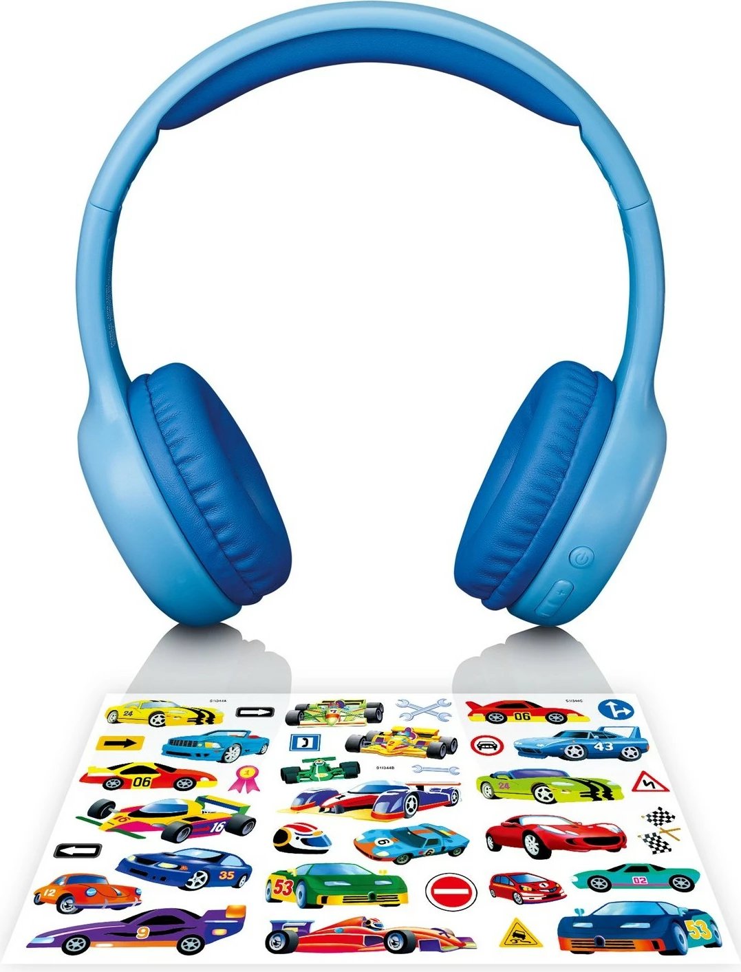 Kufje Lenco HPB-110BU, Bluetooth, palosëse, për fëmijë, kaltër