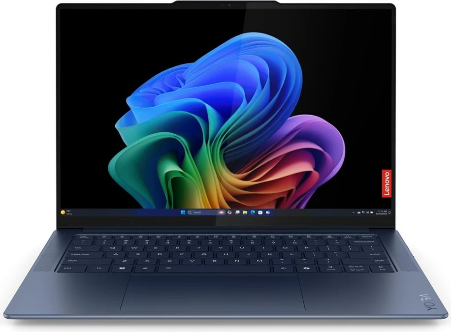 Laptop Lenovo Yoga Slim 7 14Q8X9 Copilot+, Qualcomm Snapdragon X1E-78-100, 14.5" Touchscreen 3K, 32 GB RAM, 512 GB SSD, Blu