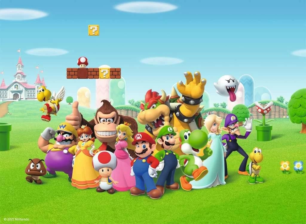 Puzzle Super Mario Ravensburger 200 pjesë XXL për fëmijë