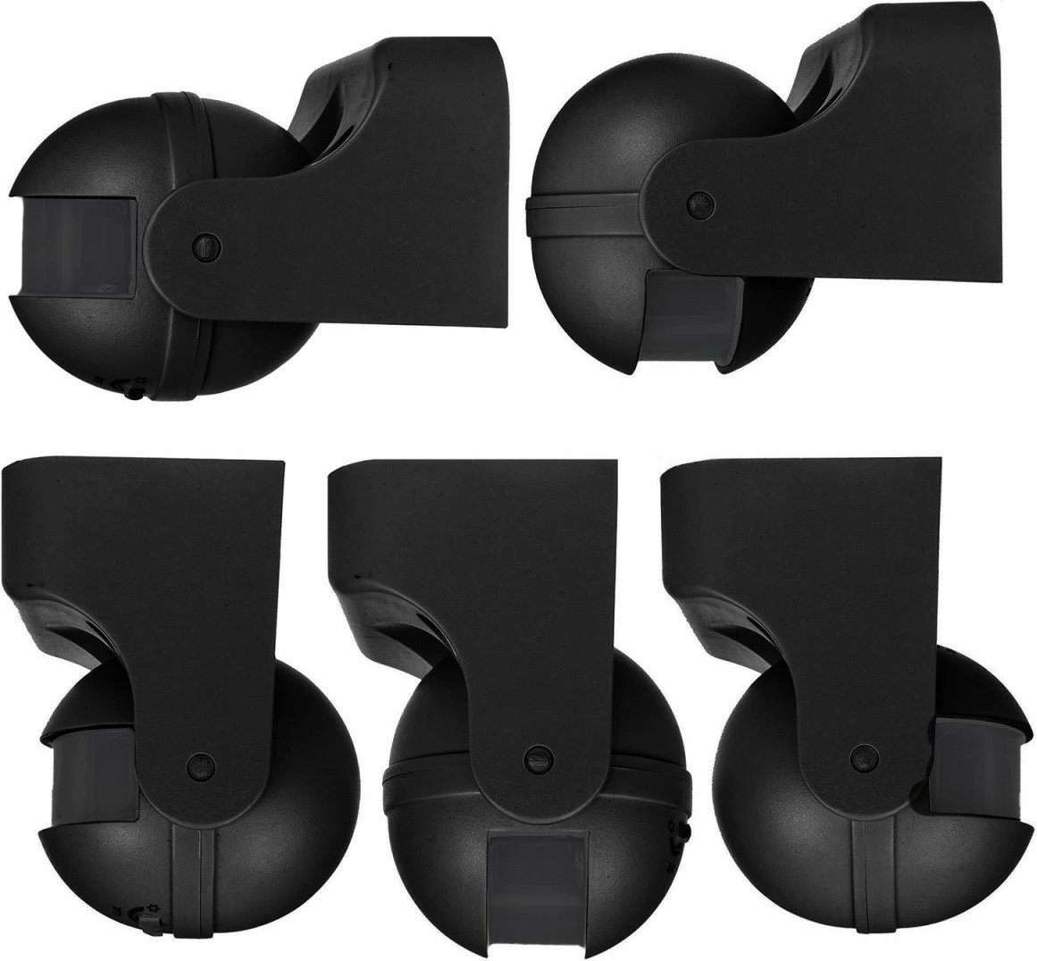 Sensor lëvizjeje PIR Maclean MCE358, IP44, rreze 12 m, ngarkesë max 300/1200 W, i zi