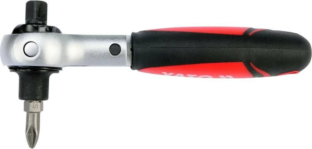 Çelës ratchet YATO YT-03311, 1/4", 72 dhëmbë, CrV 6140, Kuq