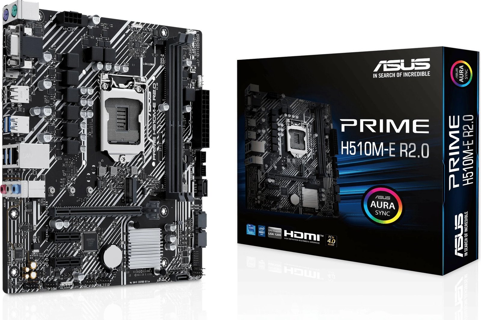 Pllakë amë ASUS PRIME H510M-E R2.0, Intel, LGA 1200, DDR4-SDRAM, 64 GB