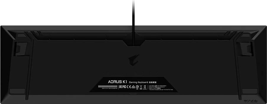 Tastierë mekanike Gigabyte AORUS K1, Cherry MX Red, RGB, full-size, e zezë