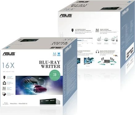 BluRay shkrues ASUS BW-16D1HT, SATA, i brendshëm, i zi