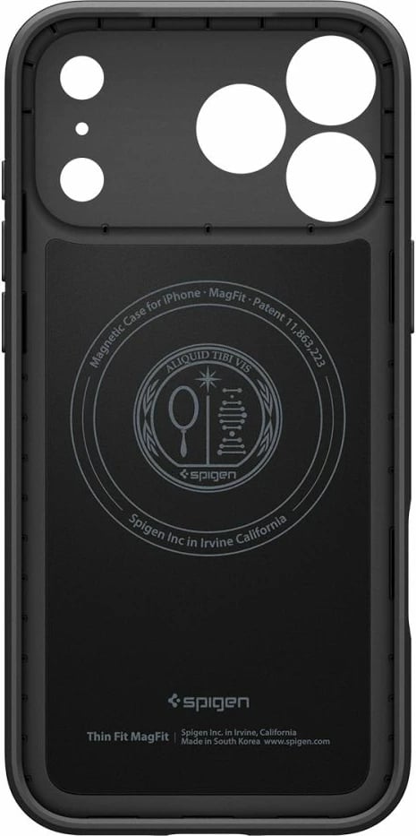 Mbështjellës Spigen Thin Fit MagSafe për iPhone 17 Pro, i zi