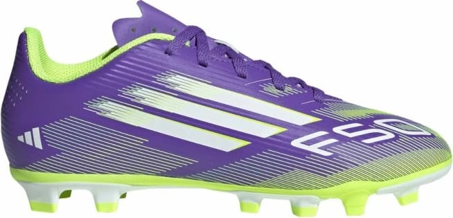 Atlete futbolli për fëmijë adidas F50, vjollcë