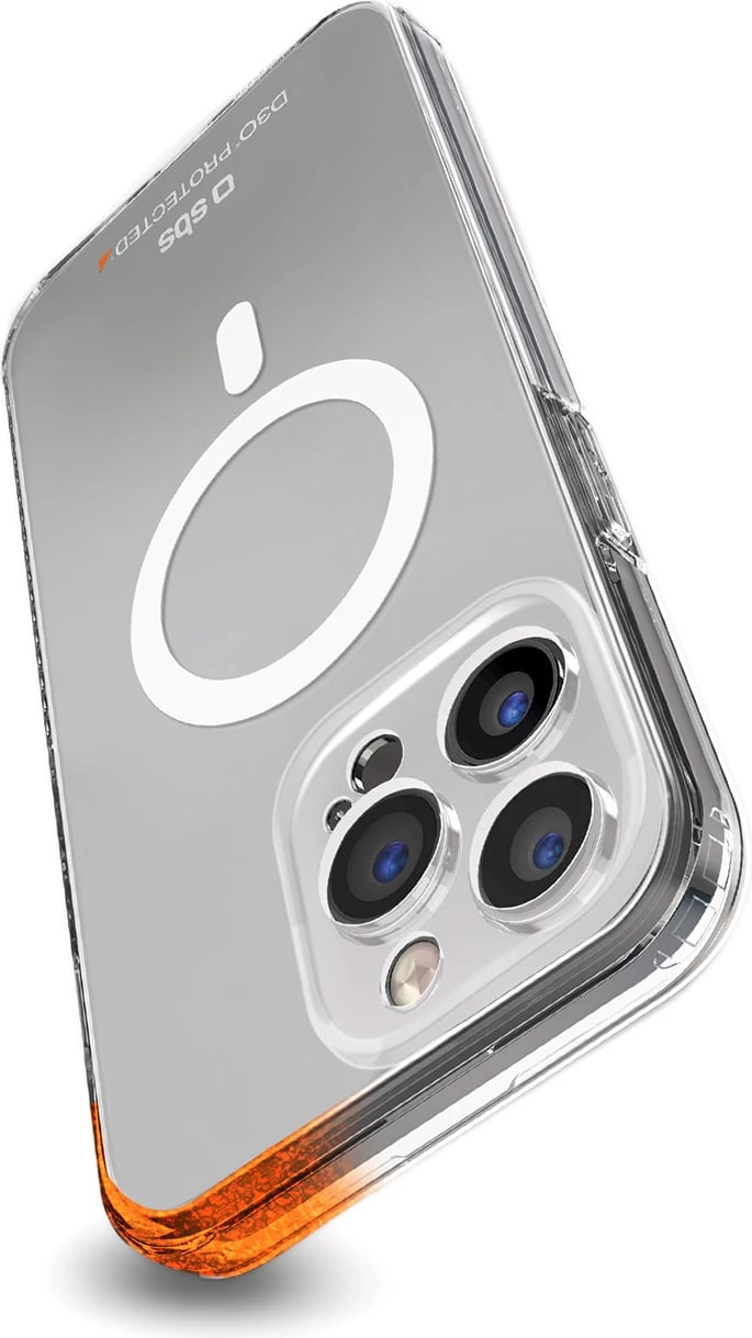 Mbështjellës SBS D3O MagSafe për iPhone 15 Pro, Transparent
