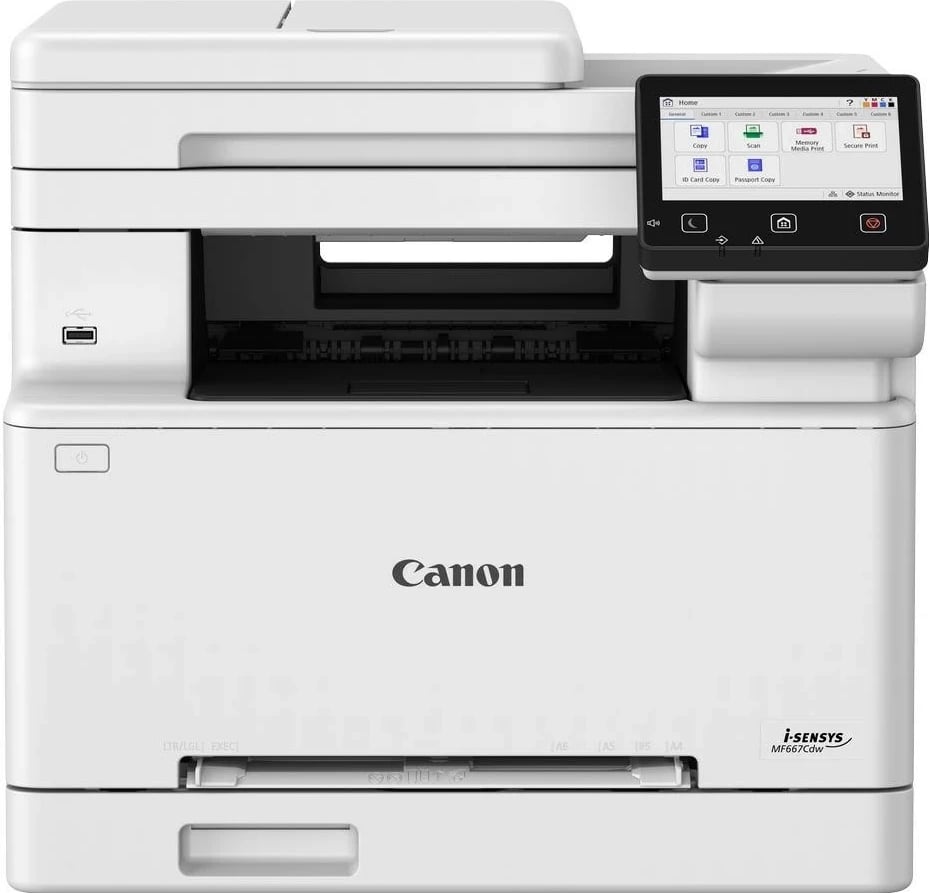 Printer laser Canon i-Sensys MF667Cdw, multifunksional, Wi-Fi, i bardhë