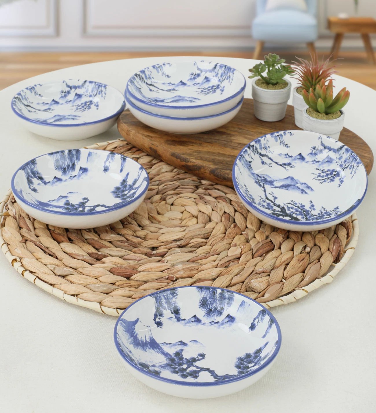 Set tasash për salca, qeramikë, 6 copë, Hermia Concept, ST489306F004A78DM00MAYD100