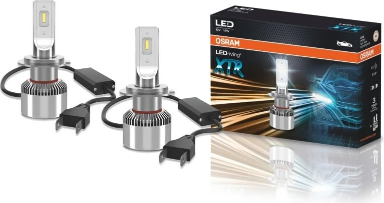 Llamba LED për fenerë makine OSRAM LEDriving XTR H7, 64210DWXTR, set 2 copë