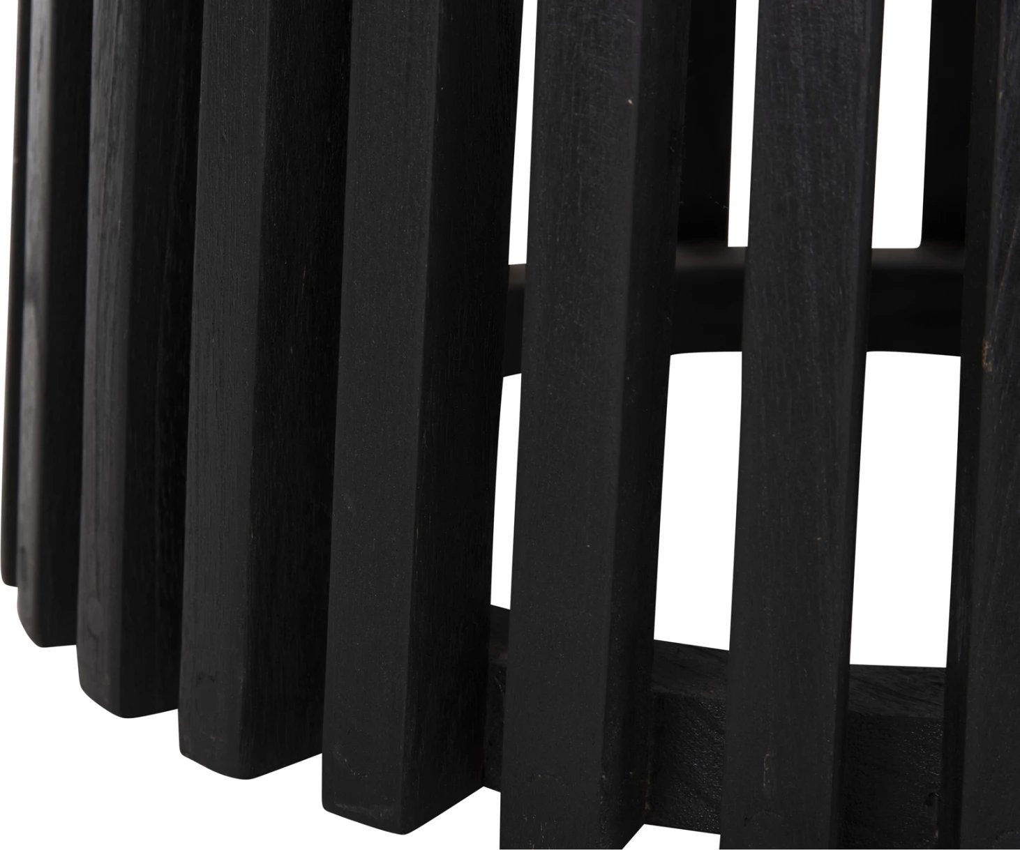 Baza e rrumbullakët për tavolinë FRANTZ FH9459.12, dru Mindi, ngjyrë e zezë, Φ60x74H cm