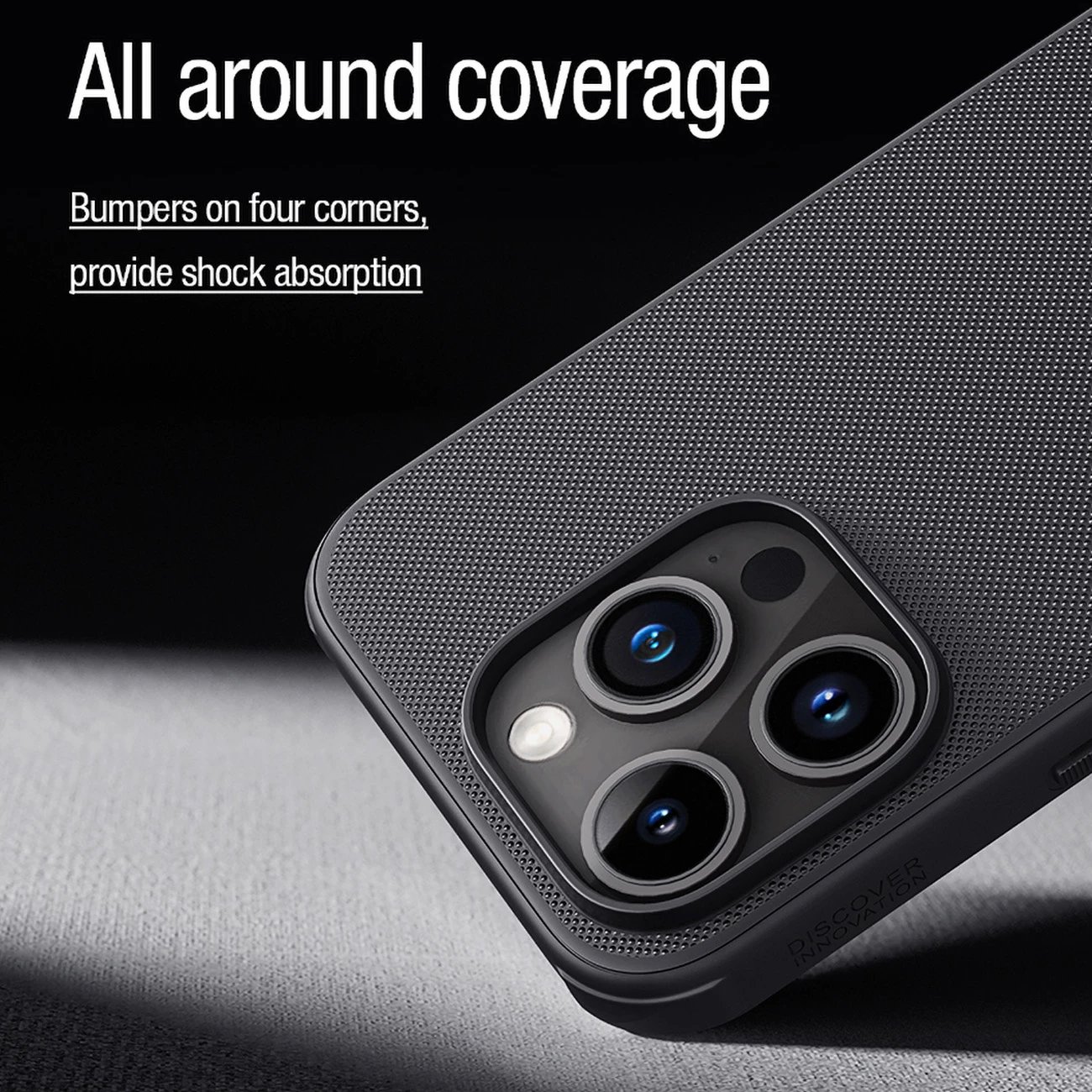 Mbështjellës Nillkin Super Frosted Shield Pro Magnetic për iPhone 15 Pro Max, i zi