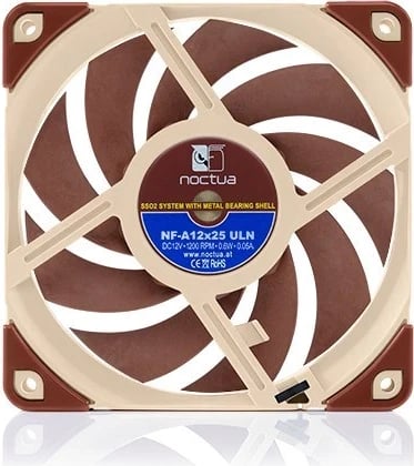 Ftohës Noctua NF A12 x 25 ULN, 12 cm, kaftë / kuq