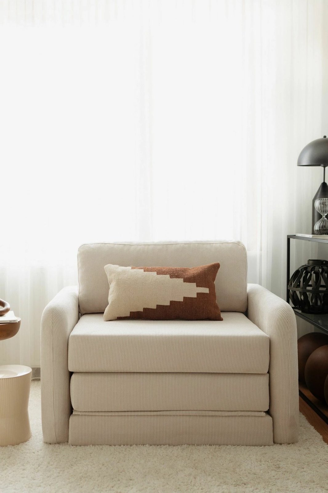 Krevat-karrige një vendës, Atelier del Sofa, Nest, e bardhë