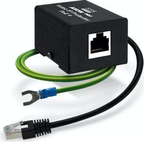 Pajisje mbrojtëse AXON-PRO-IP-POE+ HSK DATA AZP-AXONPROVideoIPPPoE+-0 për rrjet, e zezë