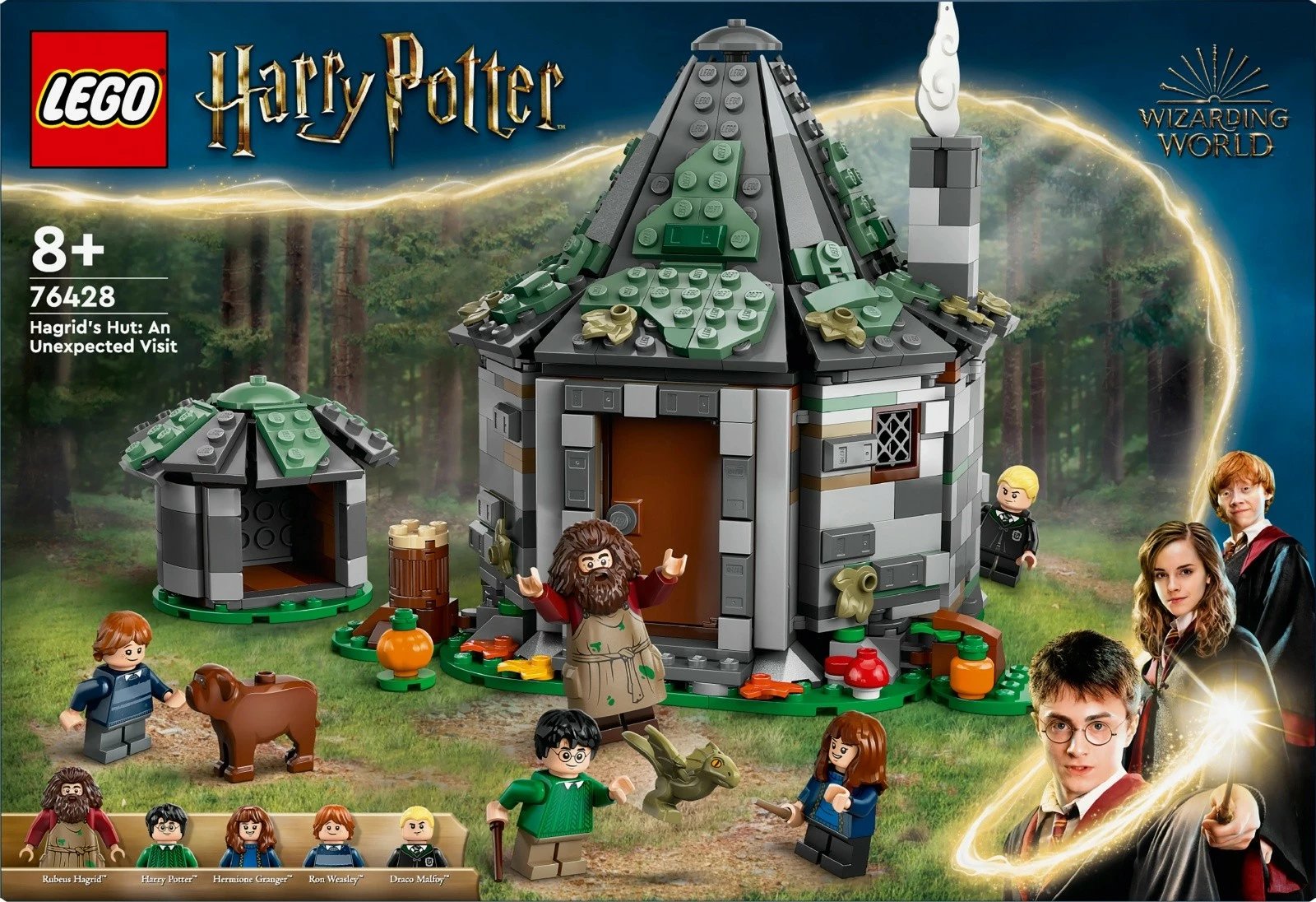 Set LEGO Harry Potter Hagrid's Hut: Unexpected Visit 76428, 896 pjesë, plastikë