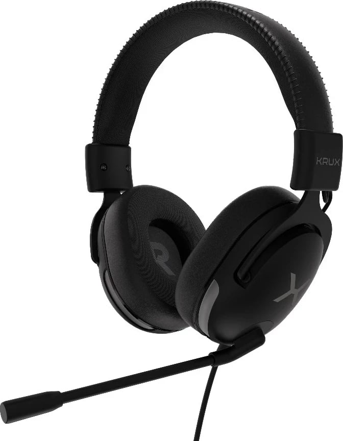 Kufje KRUX Crave RGB KRXC015 për lojëra, të zeza