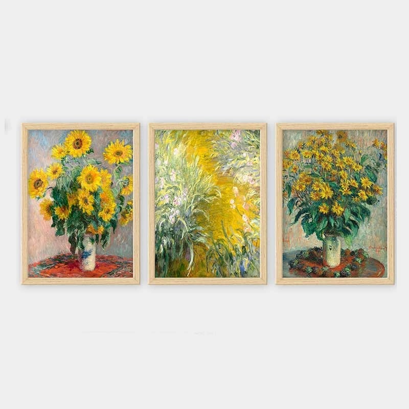 Pikturë dekorative me kornizë (3 copë), Wallity, 3NTC_UN547262_3545